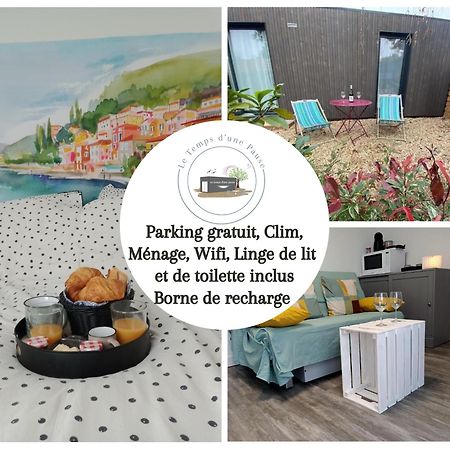 Studio De Jardin "Le Temps D Une Pause" Jusqu'A 4 Personnes En Face Du Beaujolais - Climatisation Et Borne Recharge Vehicule Electrique Montmerle-sur-Saône Kültér fotó